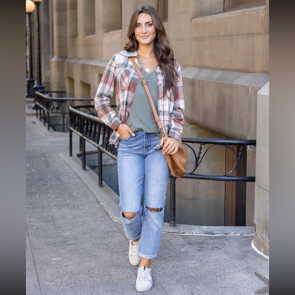 Hooded Flannel Shacket